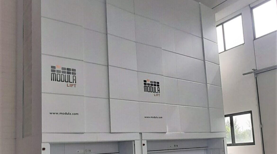 MODULA magazzino verticale Nuova CAM carpenteria montaggio