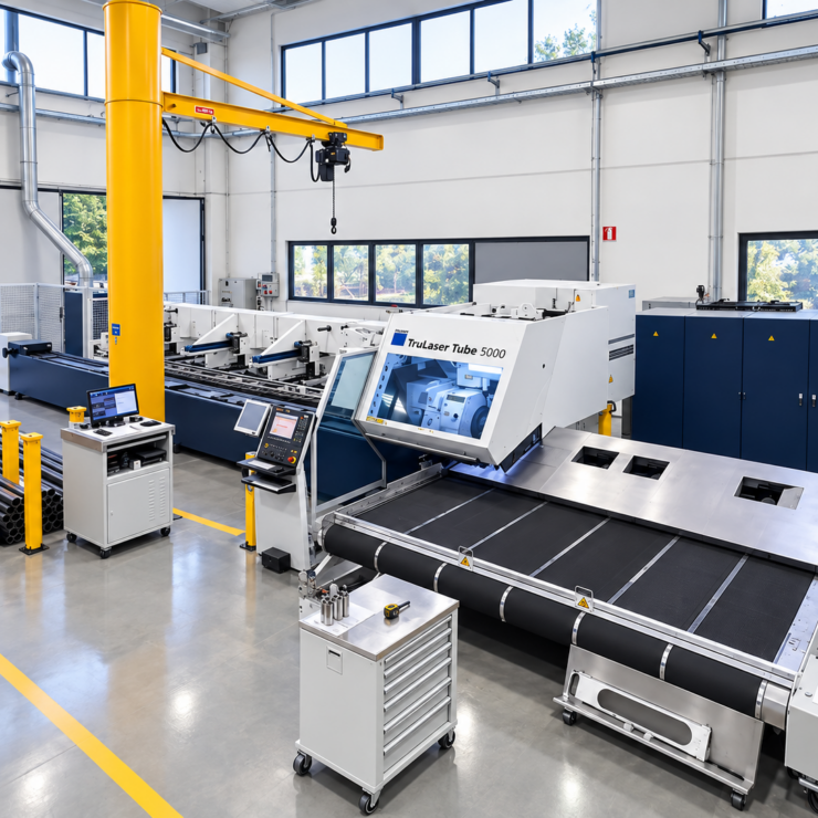 Impianto di taglio laser tubo Nuova CAM
